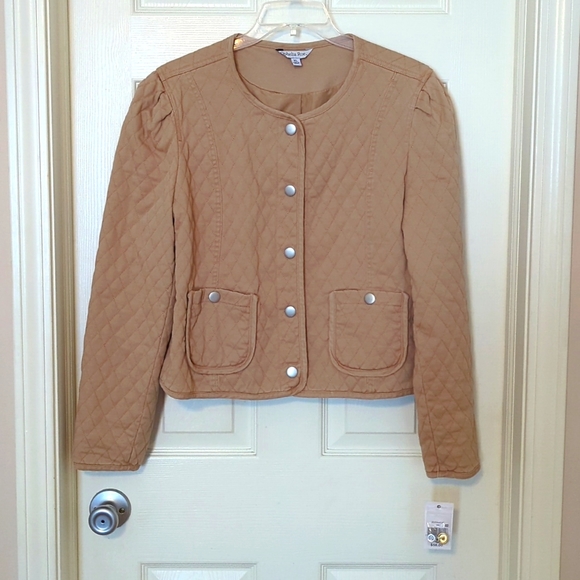 ♥️Host Pick♥️ NWT OPHELIA ROE QUILTED CROP JACKET - Picture 1 of 9